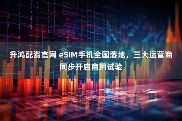 升鸿配资官网 eSIM手机全国落地，三大运营商同步开启商用试验